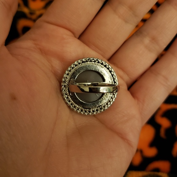 ⭐CLEARANCE⭐ Final Price drop!Round Multi colored druzy unique silver ring OOAK - Picture 7 of 8